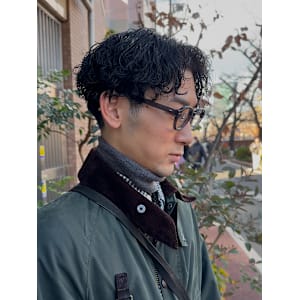 kisai　岬　メンズパーマ縦落ち波巻きスパイラルパーマ