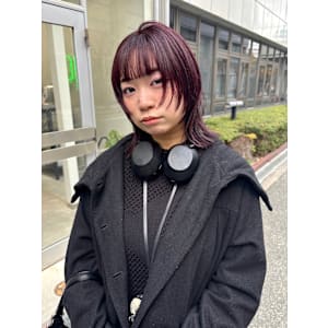 【KARIN】レイヤーカット×ボルドーカラー