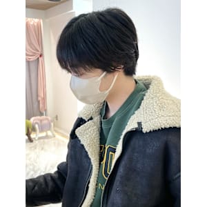 シースルーマッシュ/フェザーショート/10代20代