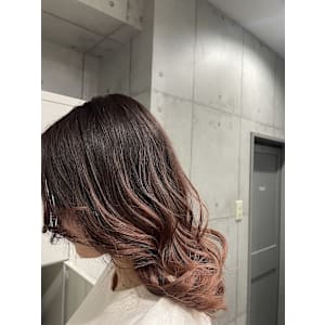 ピンクベージュグラデーション