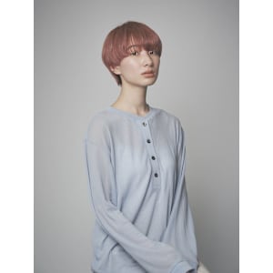 ベビーピンクマッシュショートヘア