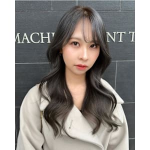 韓国風巻き_ブルーカラー