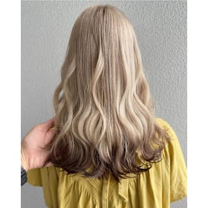 エンドカラー_エンドカラーブラウン_ホワイトブロンド