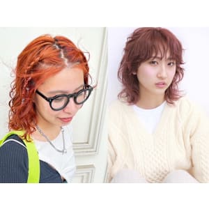 オレンジ×ピンクパープル