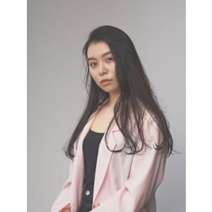 かきあげくびれダークアッシュゆるふわ巻き