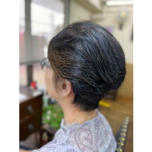 グラデーションカット＋ヘナ