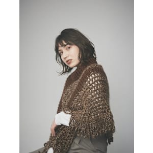 オリーブベージュリラックスウェーブボブ