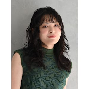 くせ毛風パーマスタイル