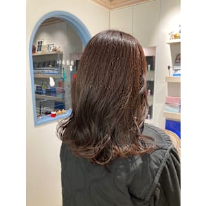 ほんのりラベンダーブラウン髪質改善艶ヘア赤羽美容院