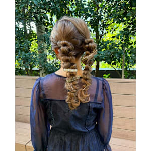 《花屋併設》ツインアレンジお呼ばれヘア