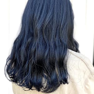 【コバルトブルーカラー】ブリーチカラー／寒色カラー