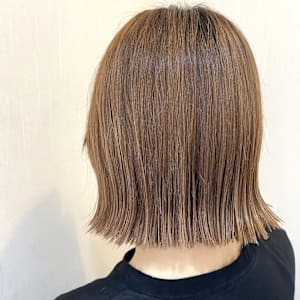 【切りっぱなしボブ】ヘイリーボブ／カジュアルスタイル