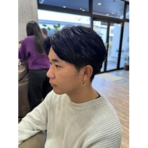 『ニュアンスパーマ』　センターパート