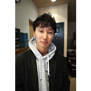 スパイキーショート/癖毛風style／平塚美容室