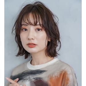 Flan hair 箱崎店×ミディアム