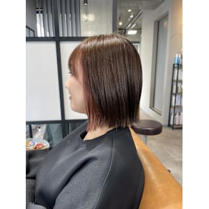 切りっぱなしインナーカラー