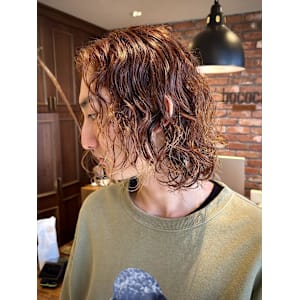 【大村指名】メンズカット/スパイラル/ベージュカラー