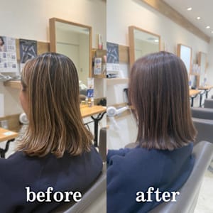 白髪ぼかしハイライトカラー30代40代50代ブルーグレージュ - Mira by KENJE【ミラバイケンジ】掲載中