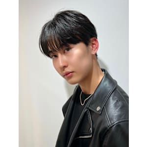 ダークアッシュ/シースルーバング/韓国マッシュ