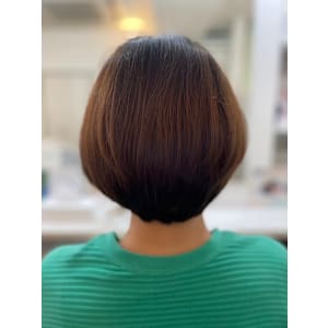 丸みのあるマッシュボブ