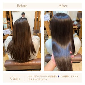 お客様髪質改善データ1574（ダークトーングレージュ）