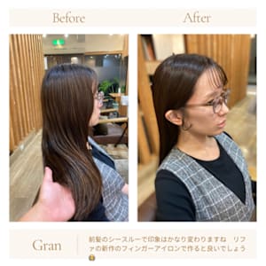 お客様髪質改善データ　1576（シースルー前髪）