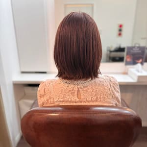 大人可愛いレイヤーボブスタイル