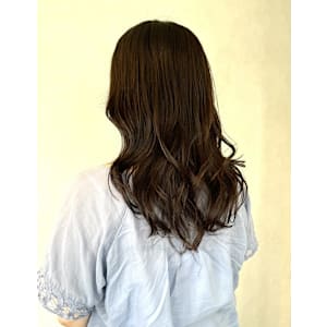 イノアカラー・ベージュブラウン・セミロングウェーブ