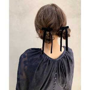 ヘアアレンジ/結婚式ヘアセット/お呼ばれアレンジ