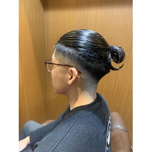 銀座　理容室　マンバンスタイル