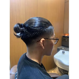銀座　理容室　マンバンスタイル