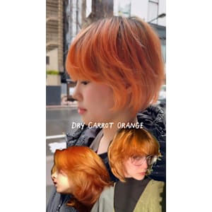 外国人風キャロットオレンジ/ニュアンスカラー