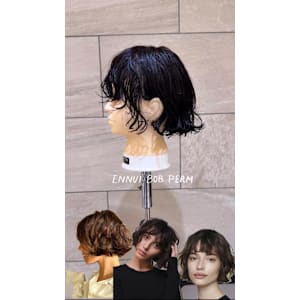 外国人風アンニュイボブパーマ/ウェーブミディアム