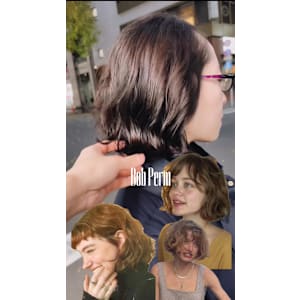 外国人風パーマ/ボブパーマ/ウェーブミディアム