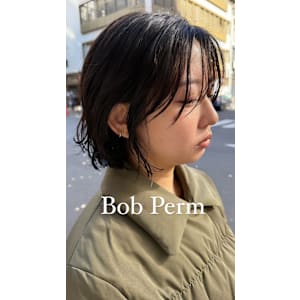 外国人風ボブパーマ/緩めパーマ