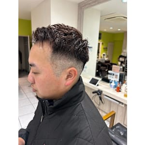 漢気フェードカット！