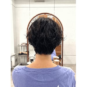 パーマ/ショートヘア/無造作パーマ