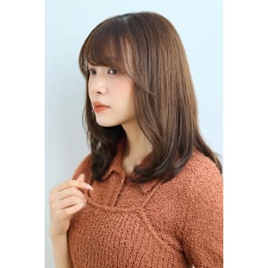 ミディアム/ワンカール/カラー/大人かわいい/30代/40代