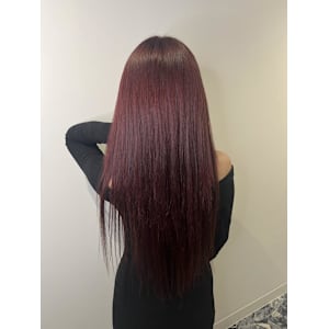 ブリーチ毛からチェリーレッド！