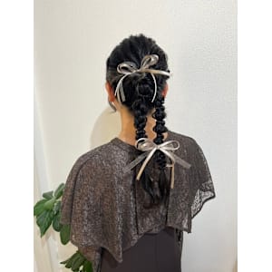 編み下ろしツイン