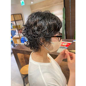 レイヤーパーマ、ウルフパーマ、パーマ【井上咲】