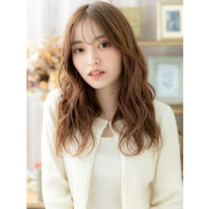 韓国風エレガンスこなれ感ニュアンスパーマ　韓国風巻き