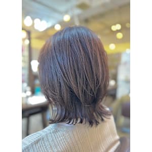 30代40代50代大人可愛いレイヤーミディアムくびれヘア - CLOUD HAIR【クラウドヘアー】掲載中