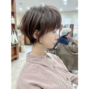 こなれショートボブ/ニュアンスカラー/20代30代40代