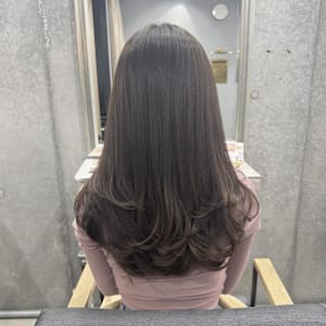 ワンカールレイヤーカット★グレージュカラー