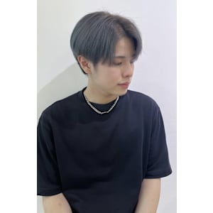 センターパート×シルバー