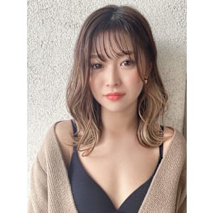 インナーカラー/イヤリングカラー/ミルクティーベージュ