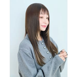 【UNIX港北】オン眉フェイスレイヤーロング#縮毛矯正