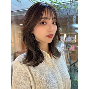 インナーカラー/ハイライト/グレージュアッシュ