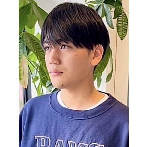 毛流れマッシュ